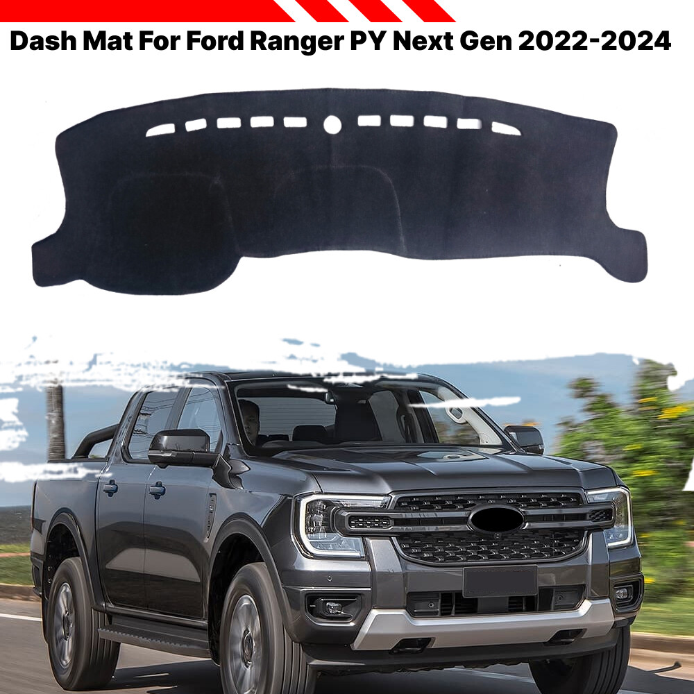 Anti-Sun Dash Mat Cover for Ford Ranger PY Next Gen 2022-2024 Dashboard Protector
