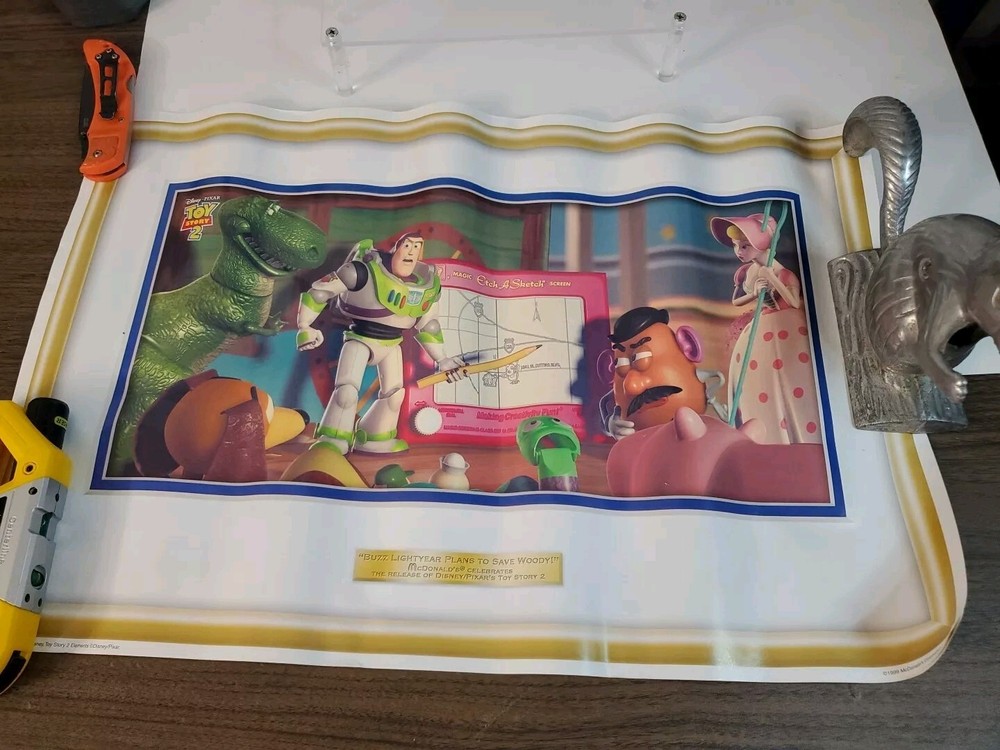 Vintage Toy Story 2 Rare McDonald's Collector Posters! 1999 Movie Release