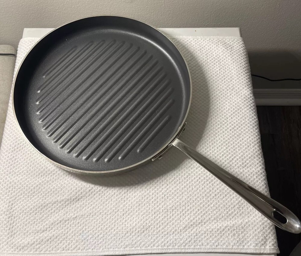 All Clad 12 Inch Nonstick Fry Pan with Stainless Steel Handle  