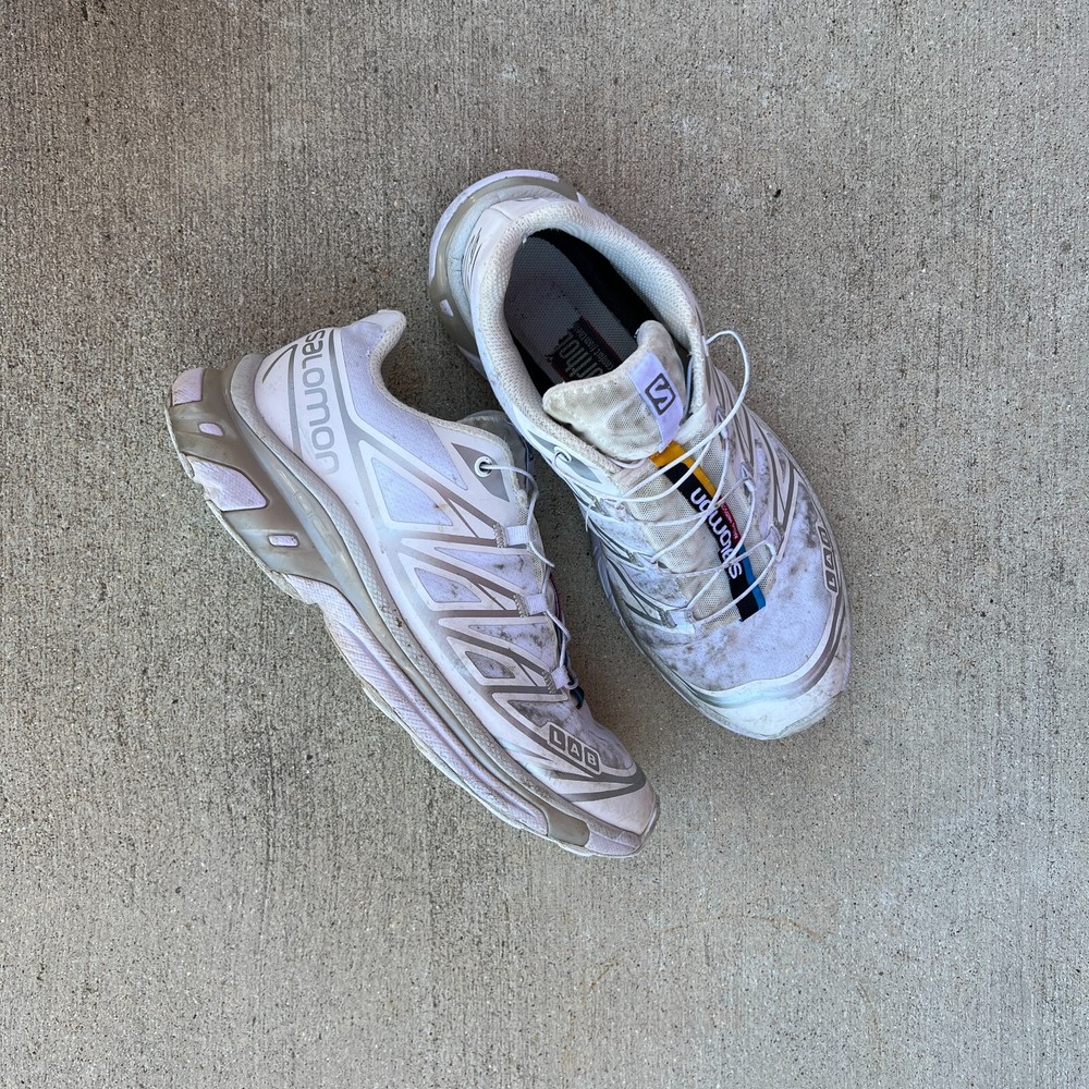 Salomon XT 6 White Lunar Rock Size 7 - 412529