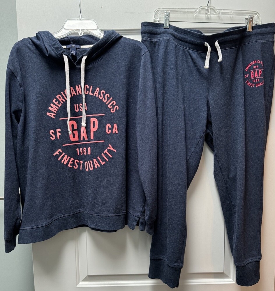 Gap Classic Logo Hoodie and Sweatpants Set Women’s 2XL San Francisco