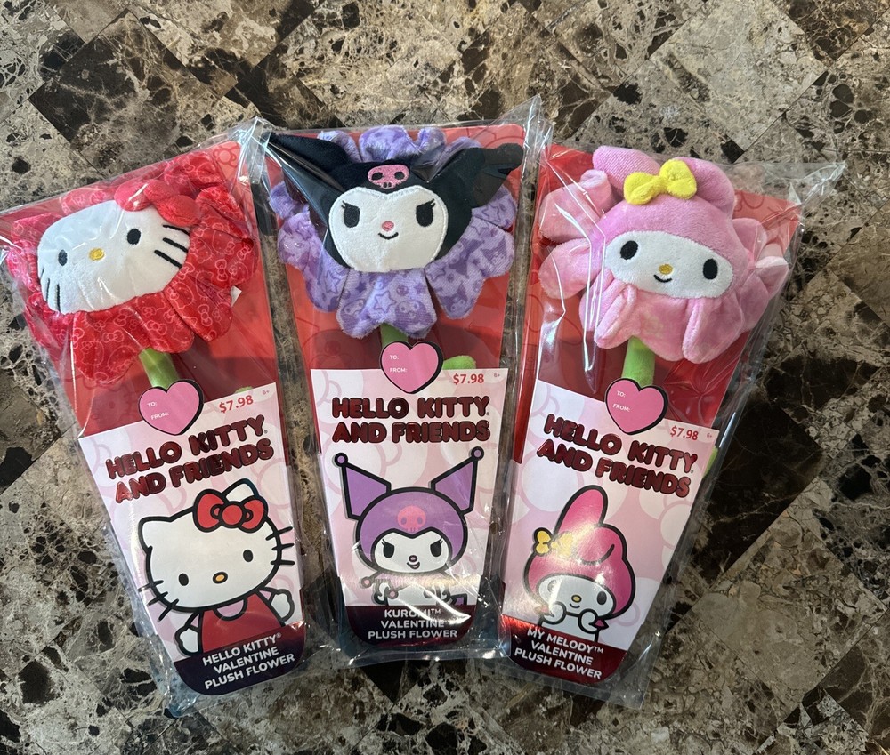 Hello Kitty and Friends Valentine’s Plush Flower Set