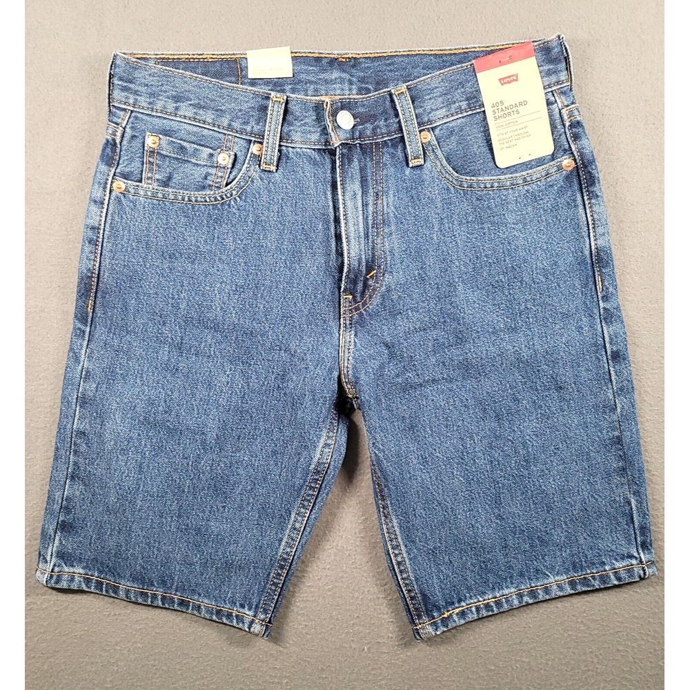 Levis 405 Shorts Mens 29 Blue Standard Workwear Outdoor Denim American