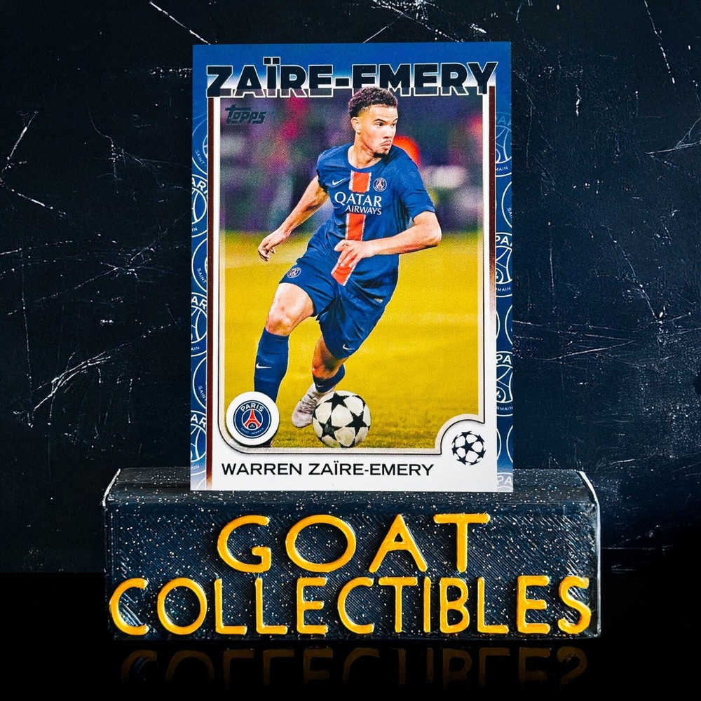 2024-25 Topps UCL CHAMPIONS LEAGUE - Team Logo Border Zaire-Emery PSG SUPER RARE