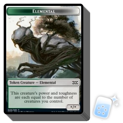 10 Double Masters MTG Elemental Token Cards 20/31 Mint Condition-image