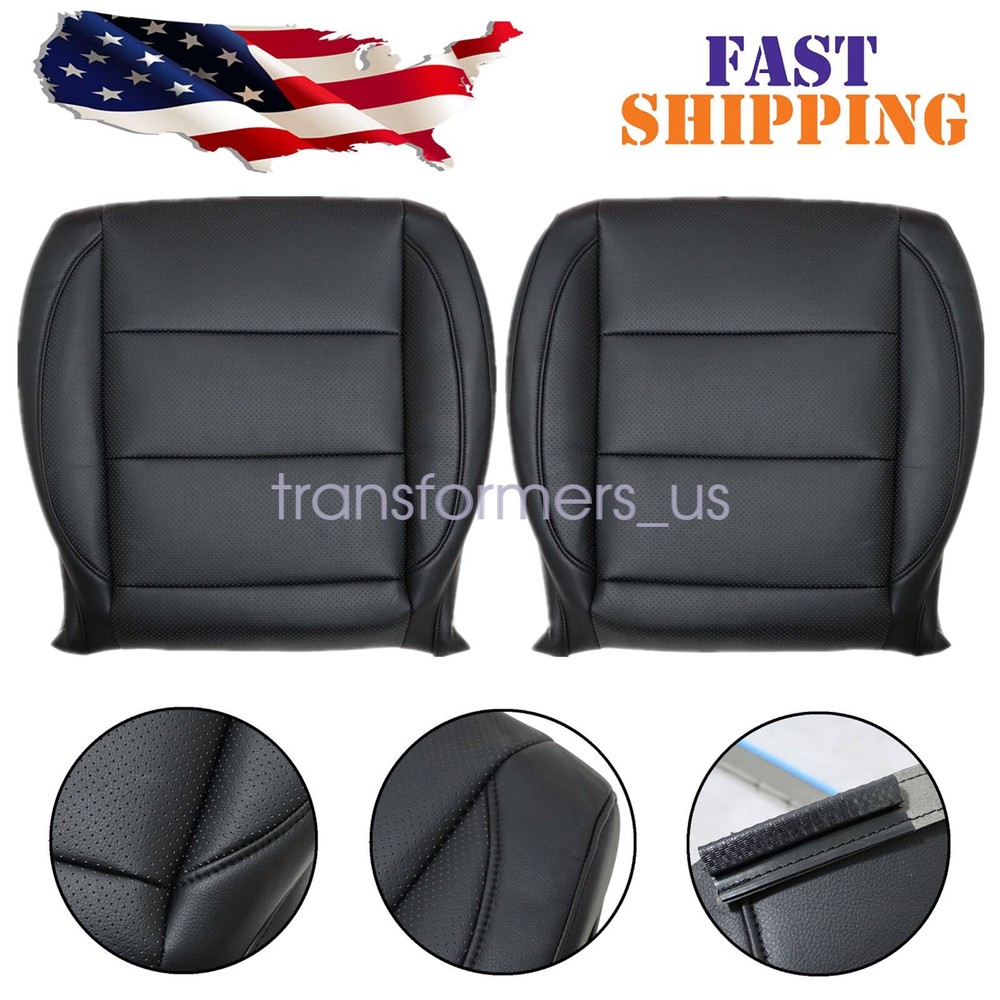 For 2006-2010 Volkswagen Jetta Driver & Passenger Side Bottom Seat Cover Black