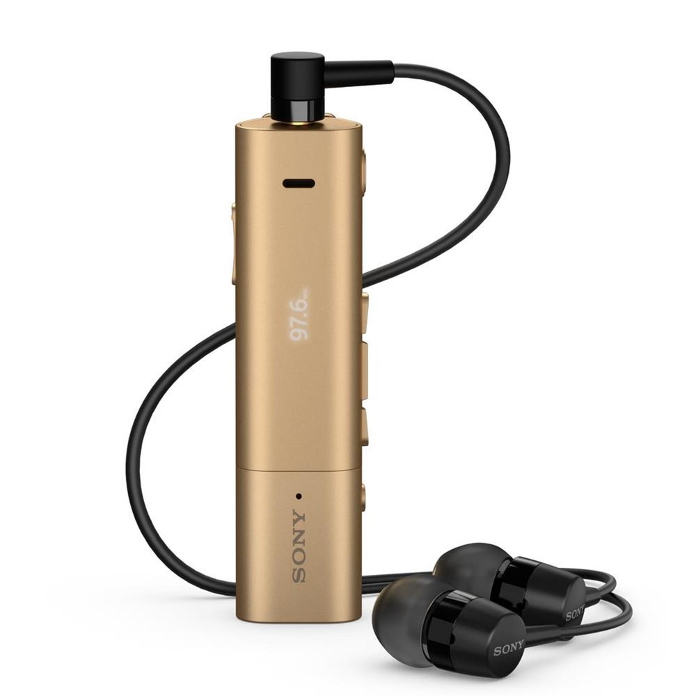 Sony SBH54 Gold NFC Stereo Bluetooth Headset with HD Voice Noise Cancellation and FM Radio