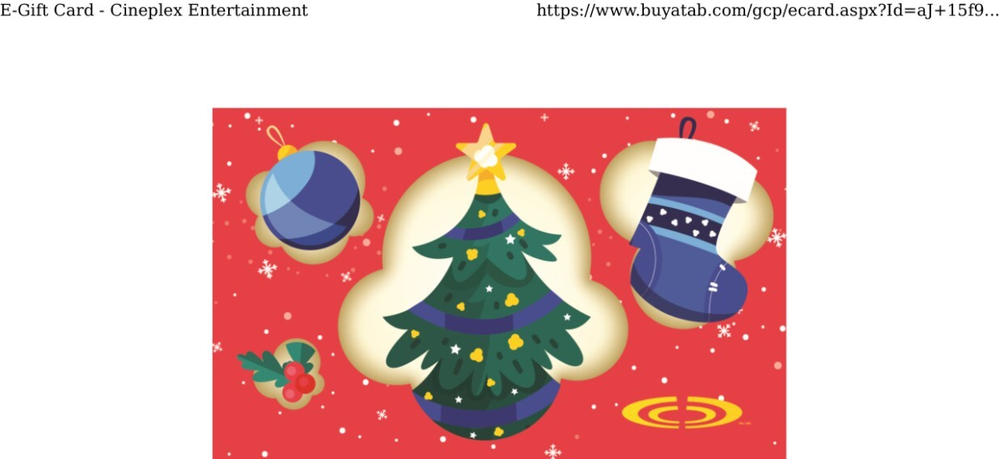 Cineplex Gift Card 25 dollars-image