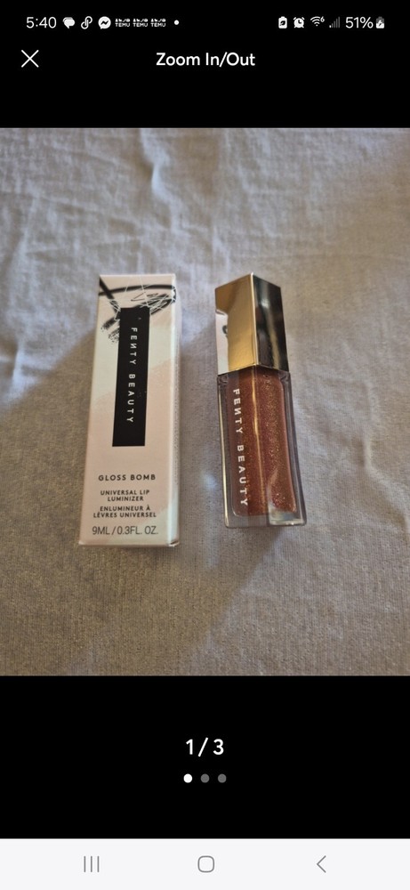 FENTY BEAUTY Gloss Bomb in Hot Chocolit Fantasy - Luscious Shine & Hydration  