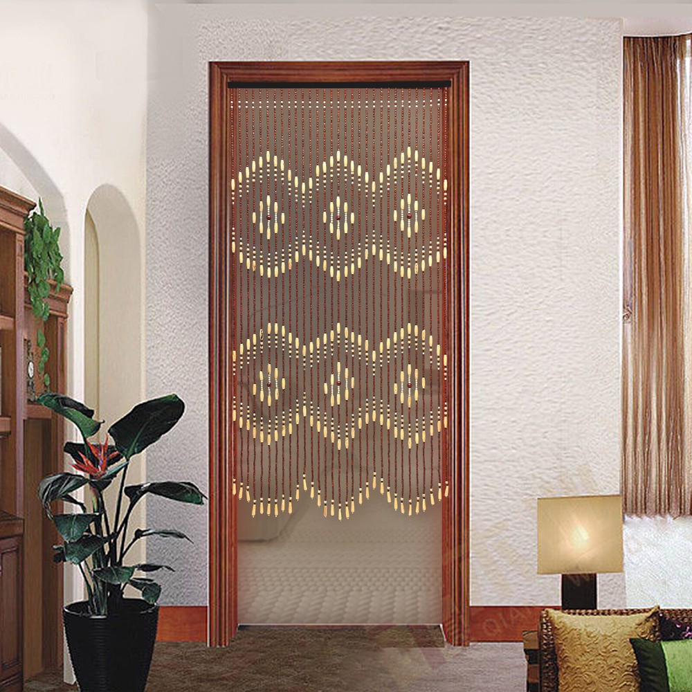 Wooden Beaded Curtain String Room Divider Blind Screen Window Decor 31 Lines  