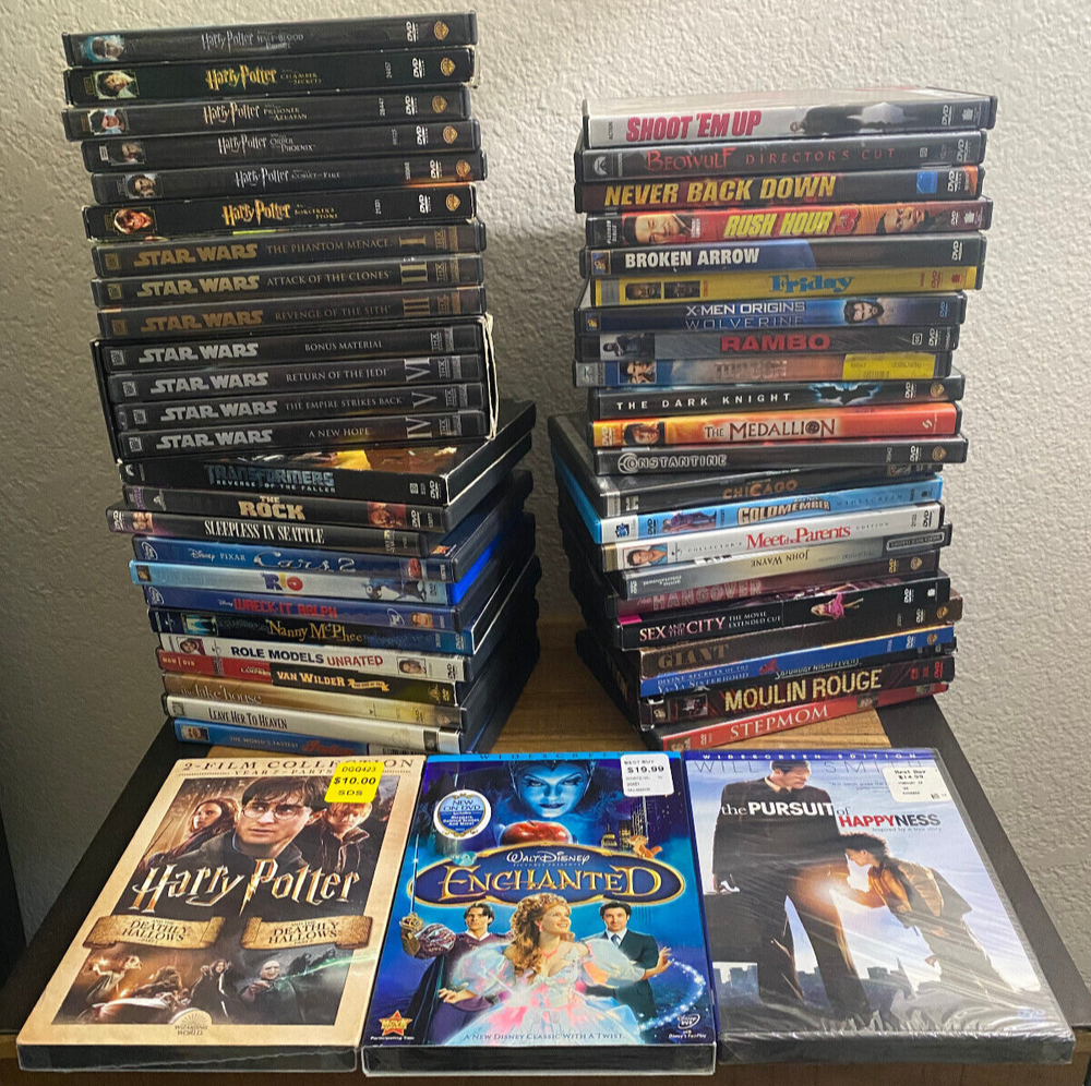 DVD Movie Lot with 3 Sealed Films Harry Potter Star Wars Classics