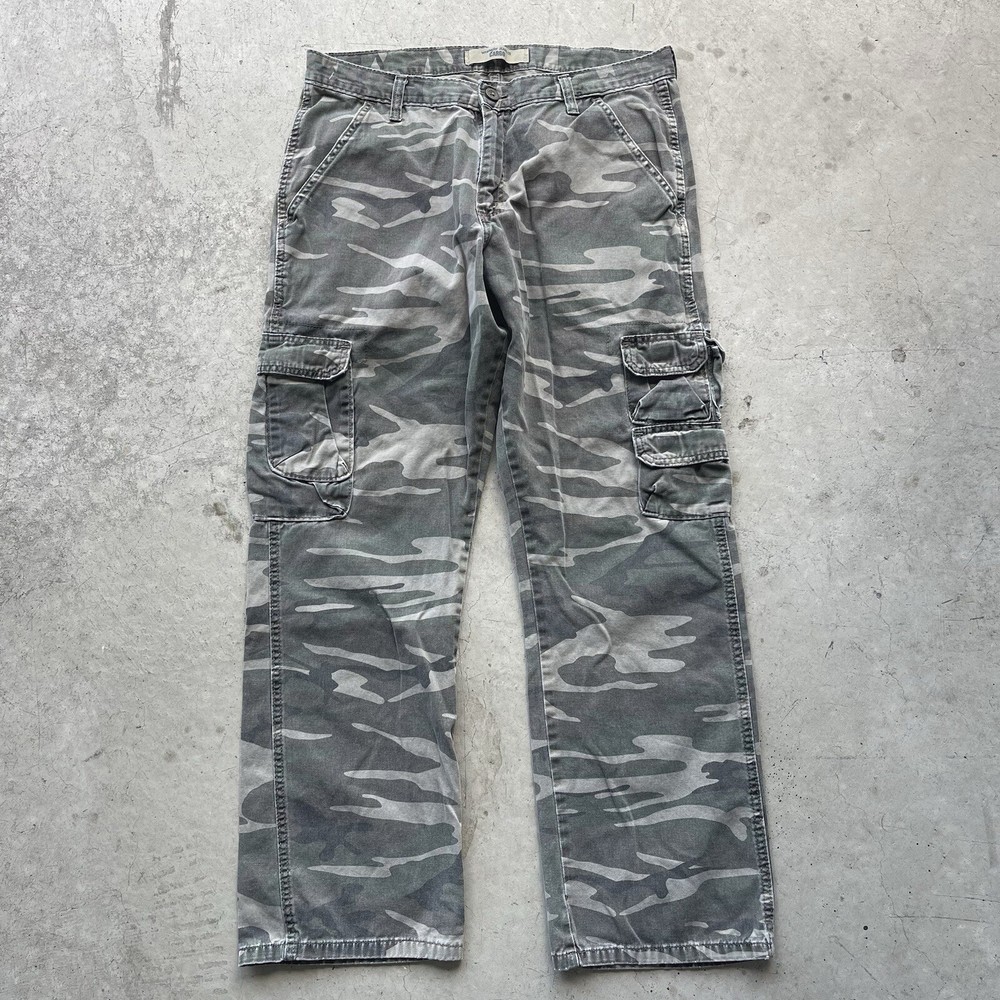 Vintage Wrangler Cargo Camo Pants Men’s 34x30 90’s Y2K Grunge Skater Streetwear
