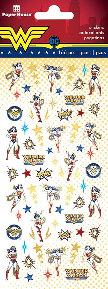 Wonder Woman Gold Foil Mini Stickers Planner Supply Papercraft  Scrapbook Craft
