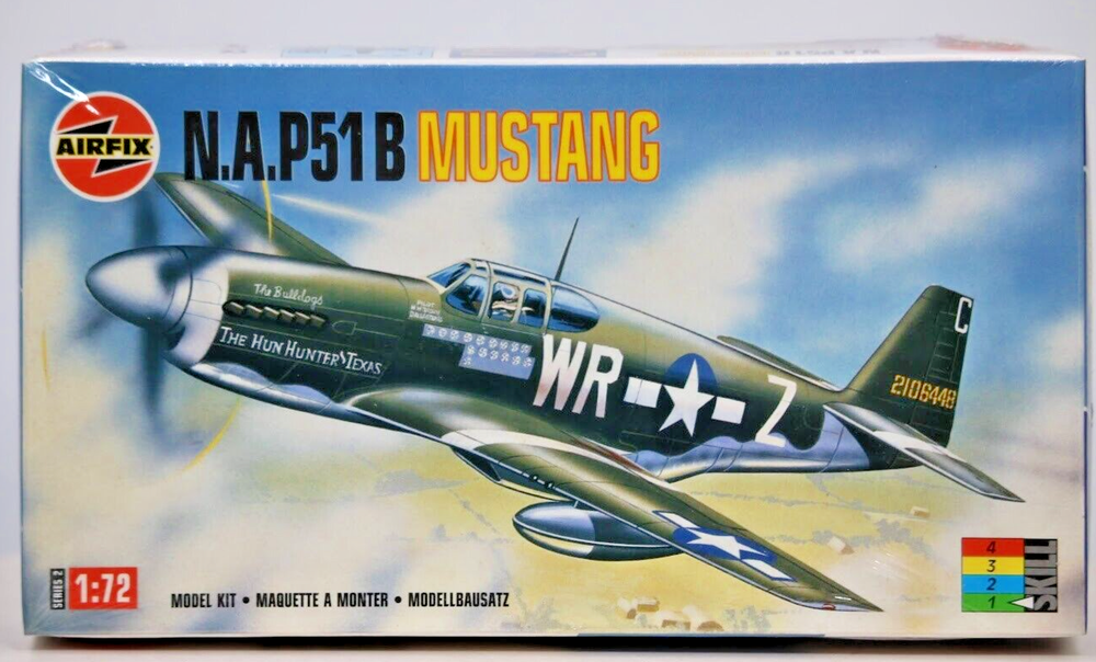 Airfix 1/72 Scale P51B Mustang Plastic Model Kit 02083