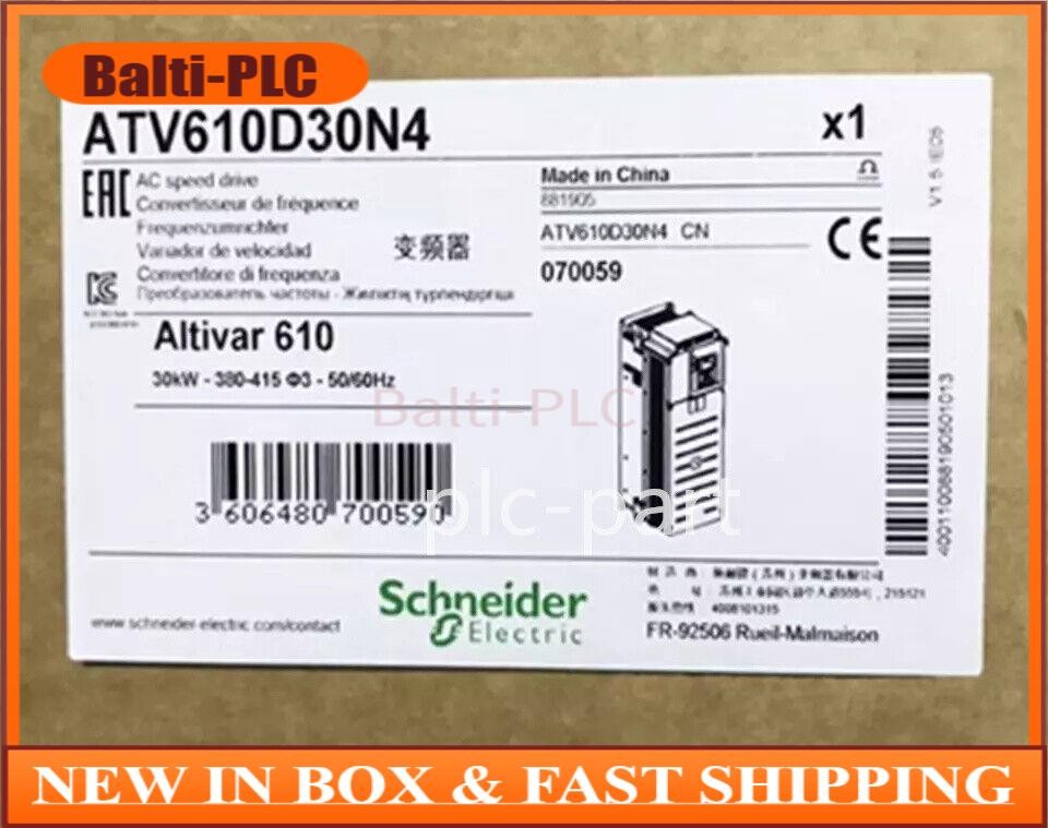 1PC New In Box Schneider ATV610D30N4 Inverter PLC Module Expedited Shipping