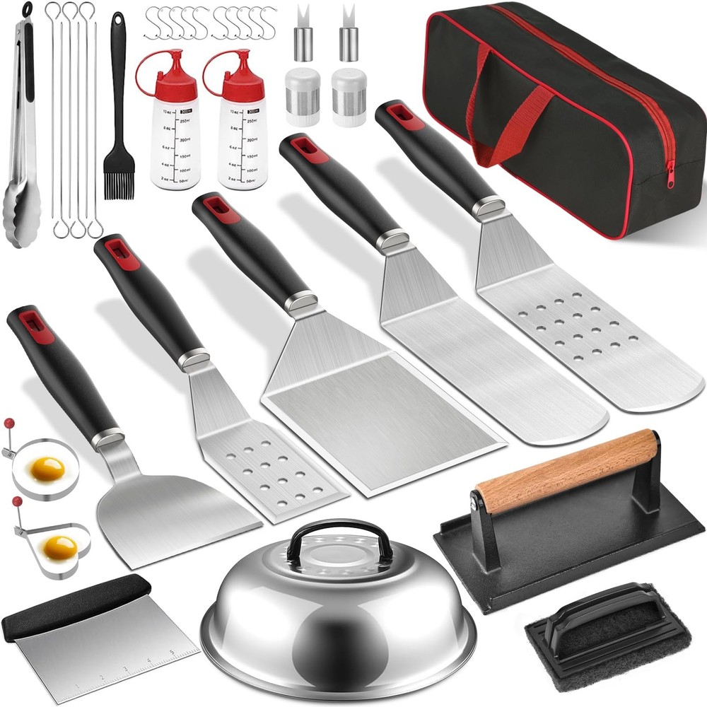 36PCS Flat Top Grill Accessories Kit - Complete Griddle Tools Set for Blackstone & More