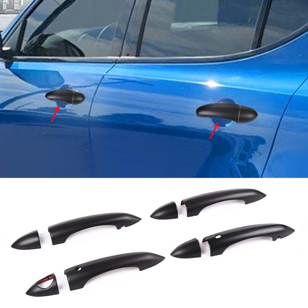 Fits For Dodge Hornet 2023-2025 ABS Matte Black Exterior Door Handle Cover Trim