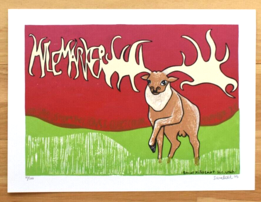 Leia Bell Mr Marker Signed Numbered 2005 Silkscreen Concert Poster