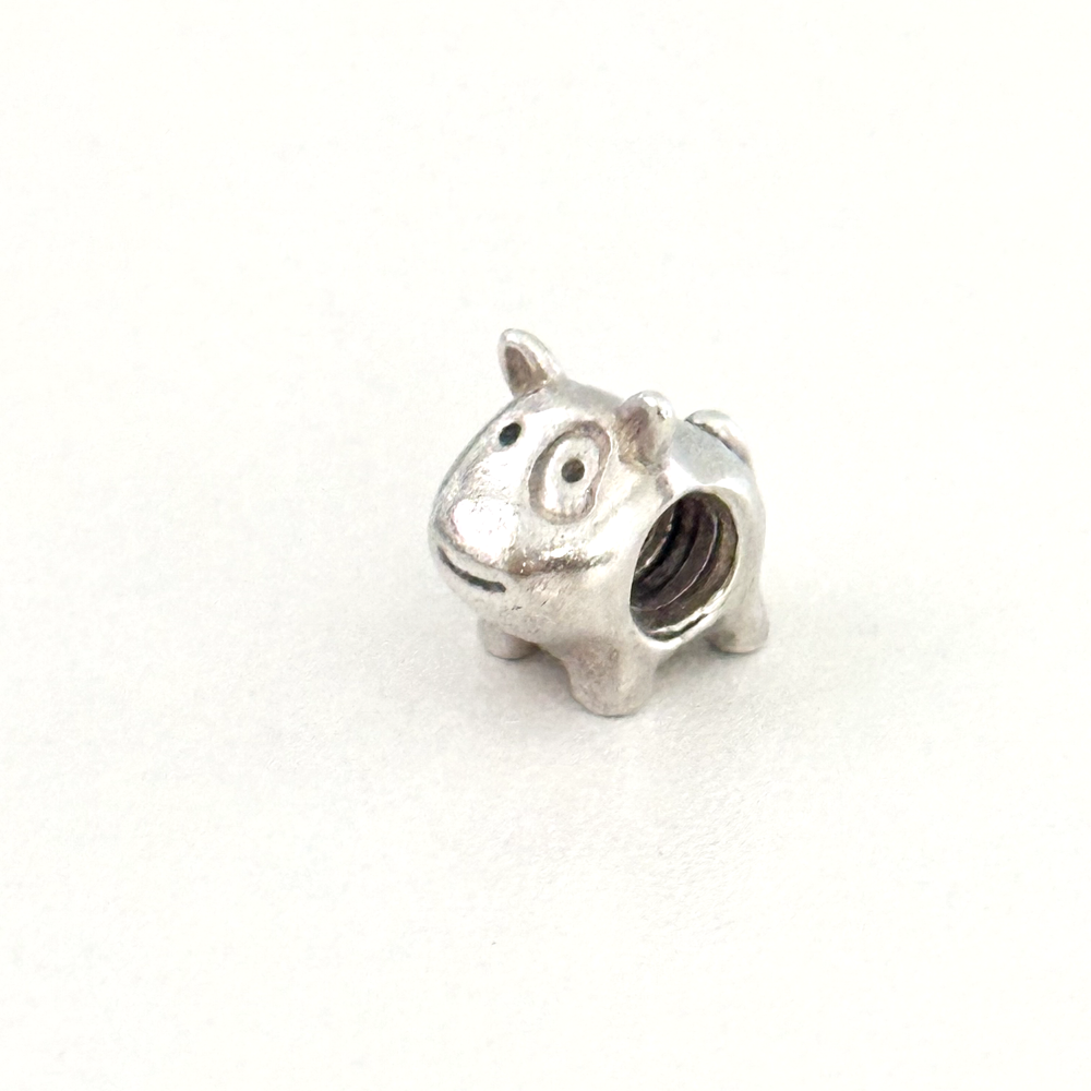 Pandora Retired Spot The Dog Puppy 925 Sterling Silver Charm Bead  