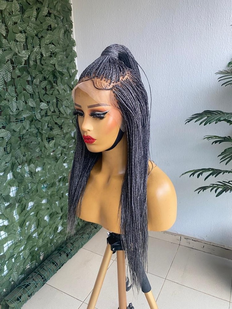 Human Hair Micro Box Braid In 20 Inches