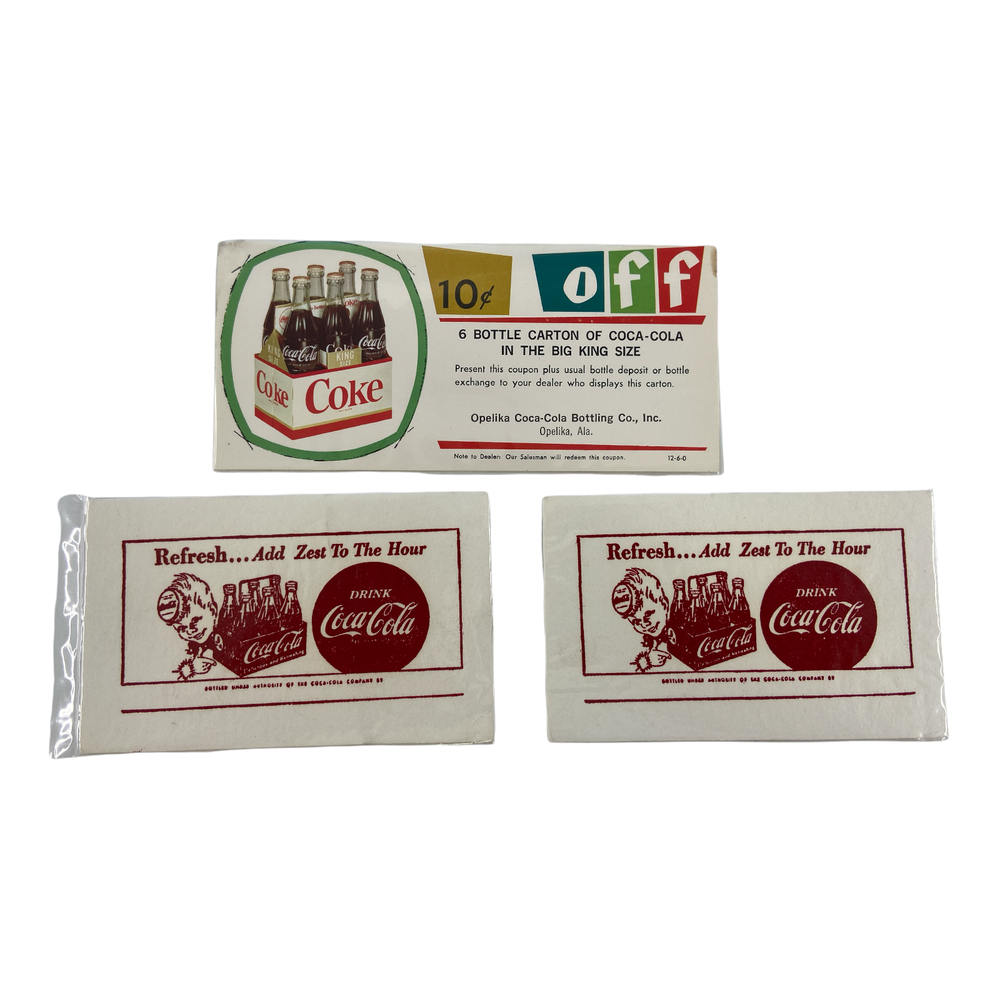 Vintage 1950s-60s Coca-Cola Coke Discount Coupon Mailing Cards PA OH-image