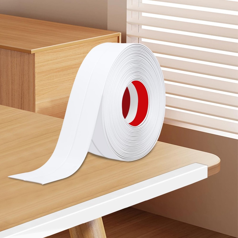 Flexible 2.36x43 Ft Peel and Stick Wall Corner Protector Molding Trim