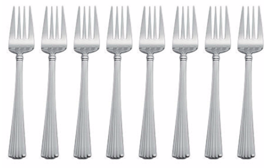 Reed & Barton Highbridge 18/10 Stainless Salad Forks - Set of 8