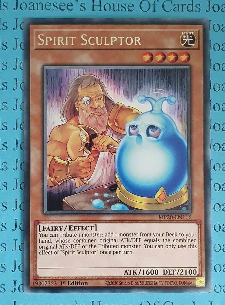 Spirit Sculptor MP20-EN116 Silver Rare Yu-Gi-Oh Card 1st Edition New