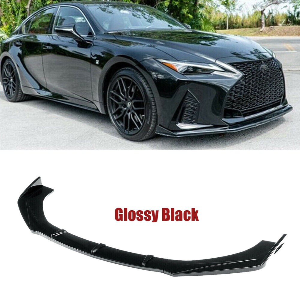 For Lexus IS250 IS350 IS300 Front Bumper Lip Spoiler Splitter Glossy Black