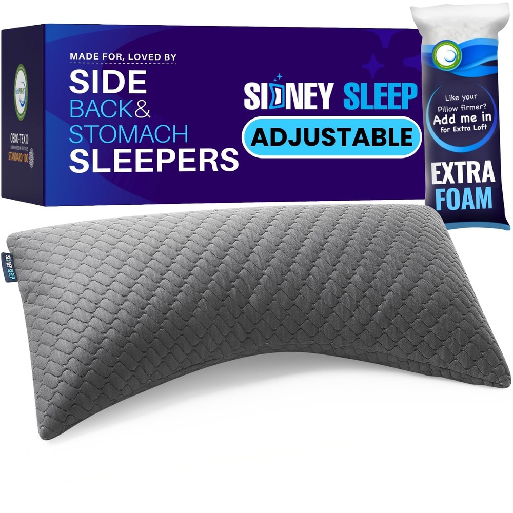 Sidney Sleep Pillow for Side and Back Sleepers - Comfort for Neck and Shoulde...
