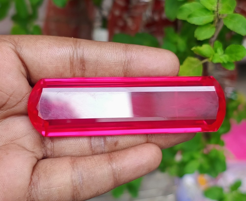 347 Ct Certified Natural Mogok Pink Ruby Fancy Cut Gigantic Gemstone SEE VIDEO