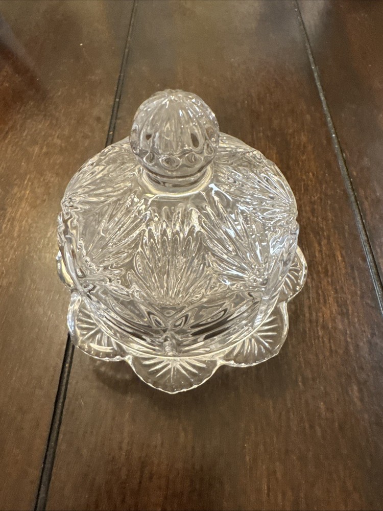 Glass-Covered Single-Serving Butter Dish with Lid