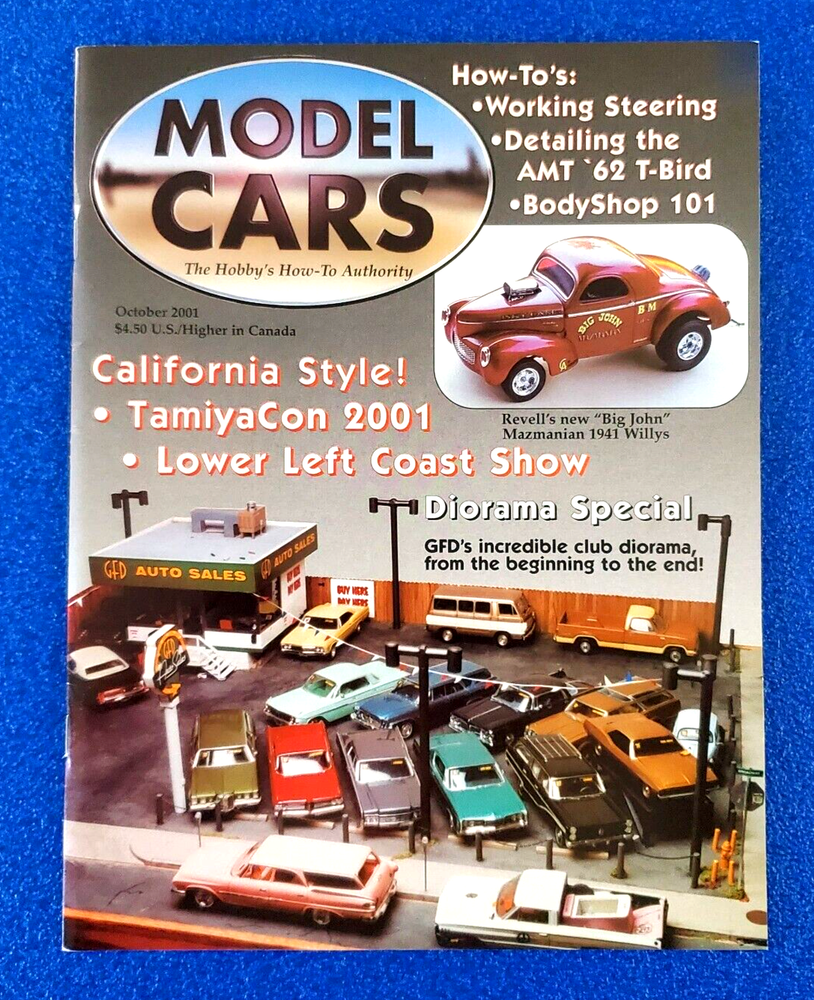 MODEL CARS: CALIFORNIA STYLE! TAMIYACON 2001 OCTOBER 2001 DIECAST CAR MAGAZINE