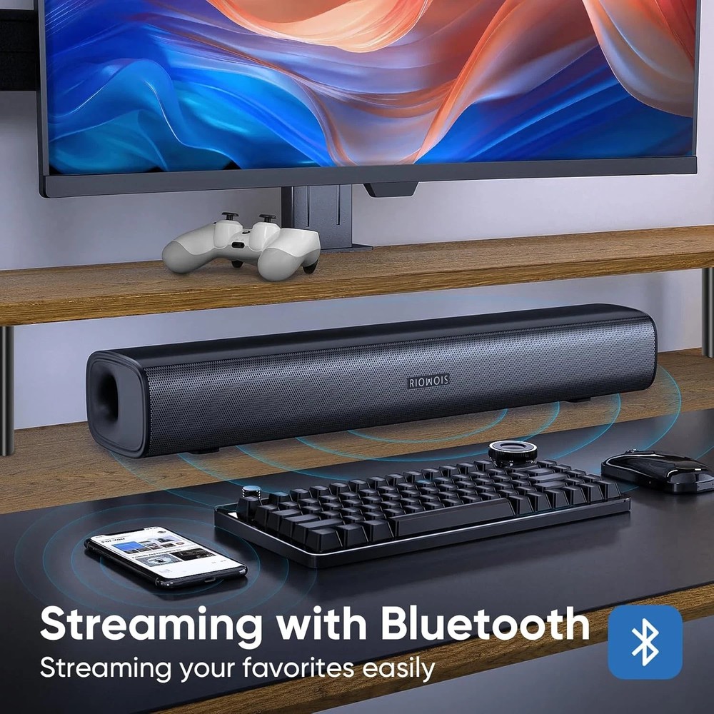 Sound Bar for Smart TV with Custom Bass Reflector and Enhanced Audio
