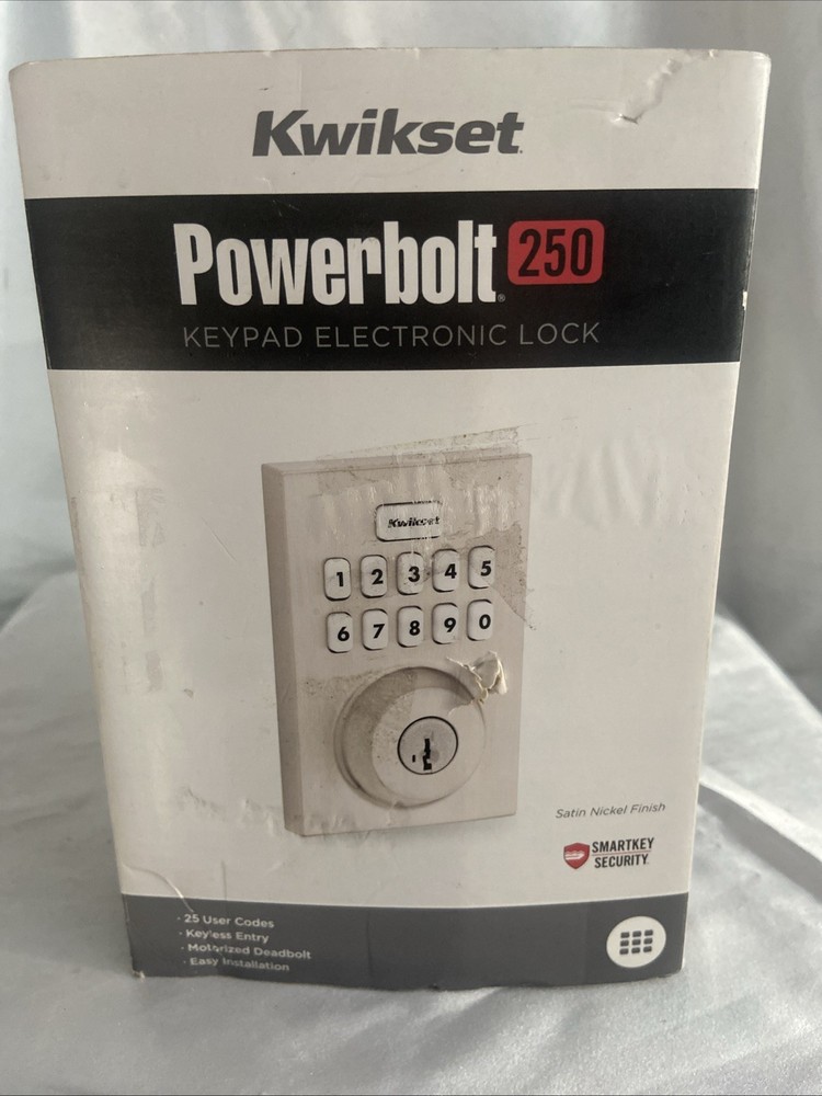 Kwikset Powerbolt 250 Smart Deadbolt with 10-Button Keypad