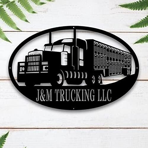 Customized Semi Stock Metal Sign - Warehouse Metal Truck Drivers Gift Dad's Gift