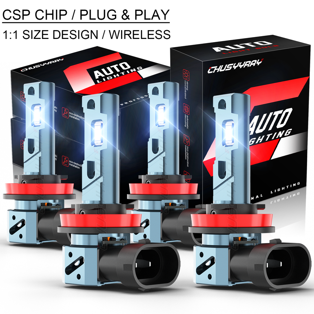 2006-2013 Chevy Impala LED Headlight High/Low Beam Bulbs 4PCS Combo