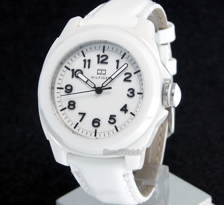 TOMMY HILFIGER 1781182 LADIES WHITE CERAMIC 36mm *SUPER CLEARANCE SALE*-image
