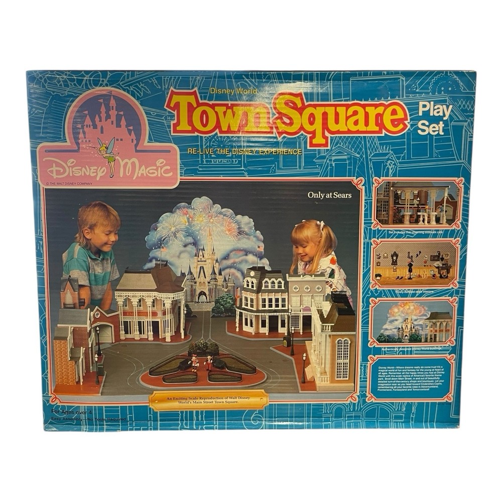 Sears Disney World Magic Town Square 1988 Play Set