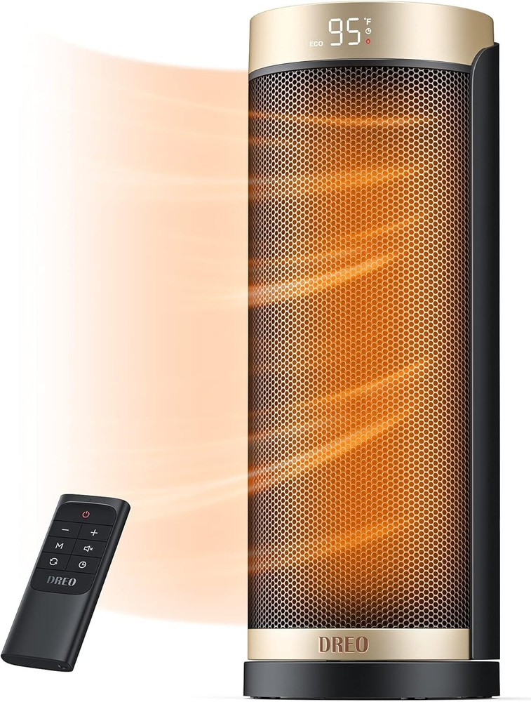 Space Heater, 1500W PTC Ceramic Heaters for Indoor Use with Remote, 70°