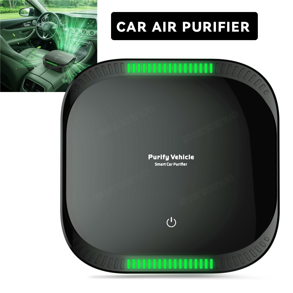 Auto HEPA Air Purifier with Ionizer, Car Cabin Cleaner, Removes Smoke Dust Odor