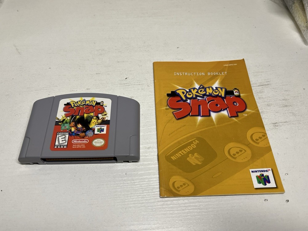 Pokemon Snap - (Nintendo 64, 1999) - Authentic - Tested/Works - Manual Included