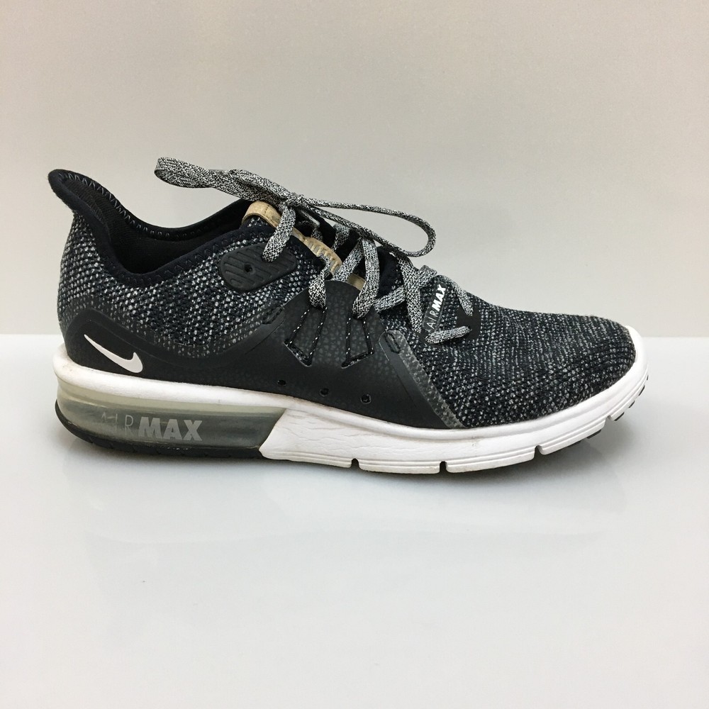 Nike Air Max Sequent 3 Shoes 8 Womens Gray Athletic Running Sneakers 908993-011
