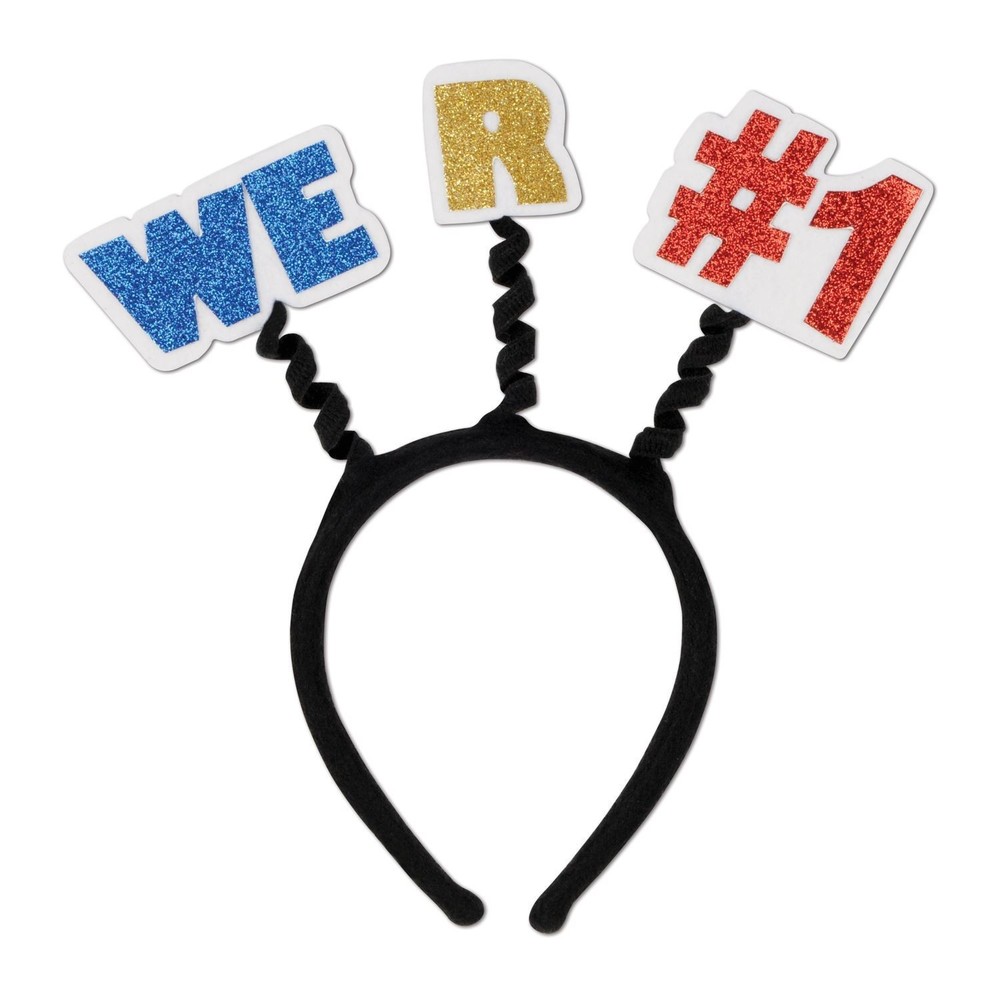 Beistle Glittered We R #1 Boppers - Sports | Party Supply | Decoration