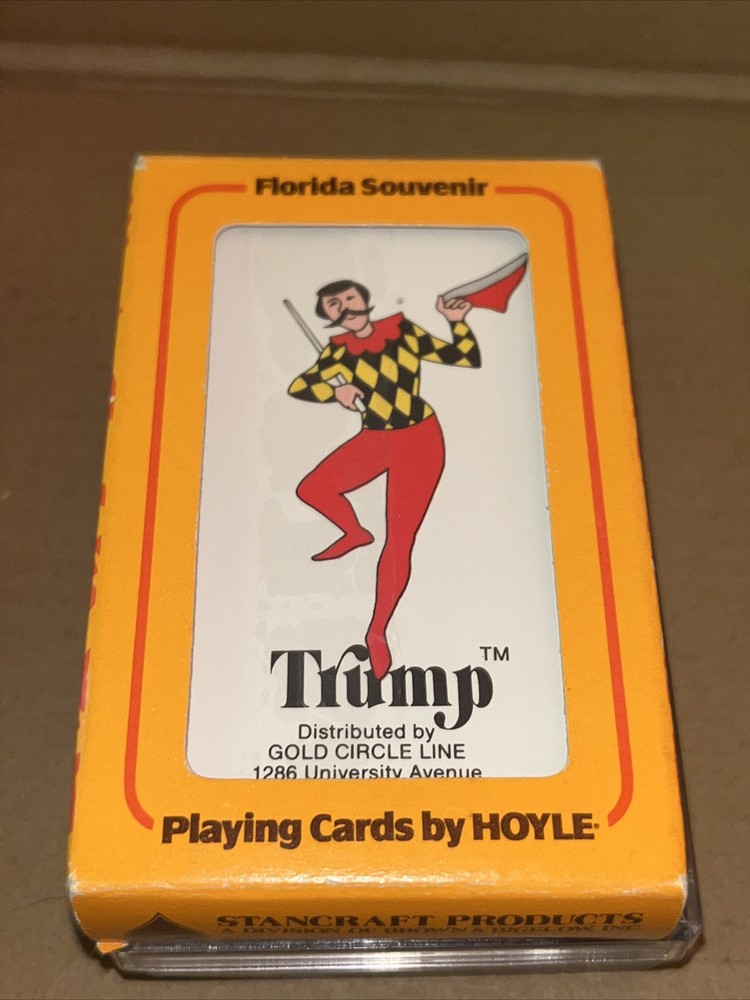Vintage Souvenir State of Florida Hoyle Trump Playing Cards - Sealed in Box