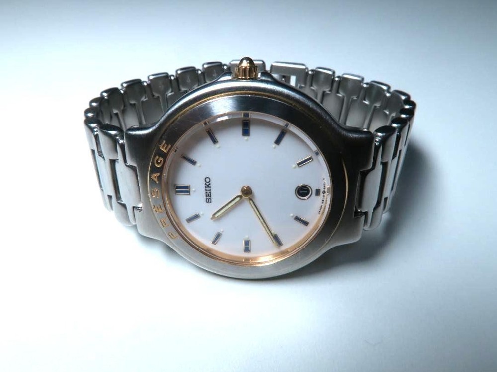 Seiko Presage 5E39-6A00 Elegant Stainless Steel Watch