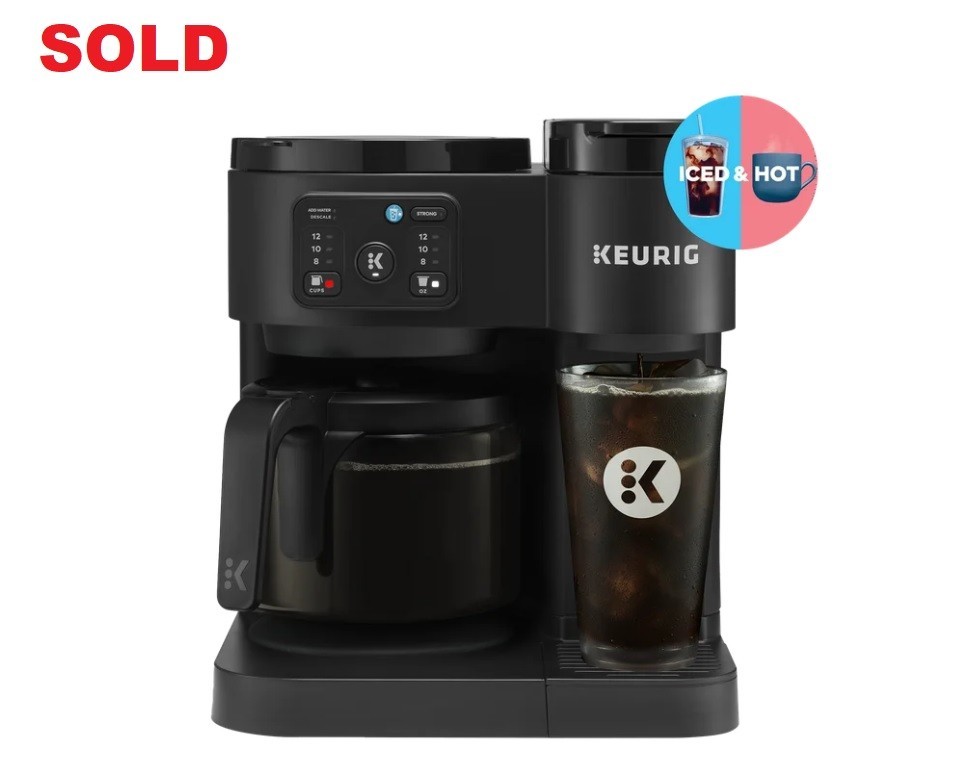 Keurig K-Duo Essentials, Hot & Iced Single-Serve K-Cup Pod Coffee Maker & Carafe