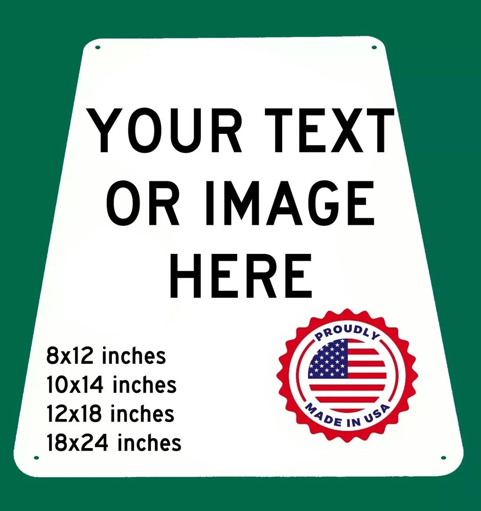 Personalized Aluminum Metal Sign Customize with Text or Picture Fast ship