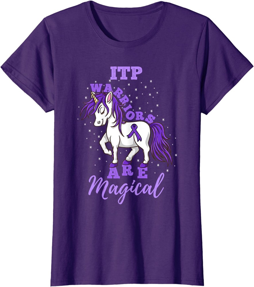 ITP Warriors Are Magical Immune Thrombocytopenia ITP Ladies' Crewneck T-Shirt