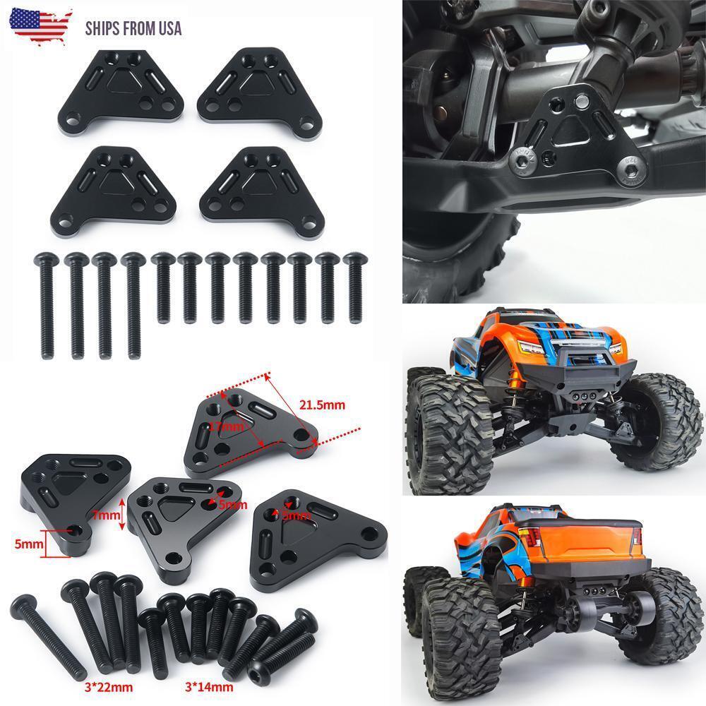 FLYXM Metal Heighten Shock Absorber Towers for MAXX WideMAXX 1:10 RC Truck